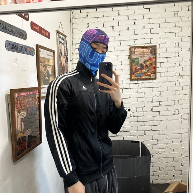 아디다스 블랙 삼선 져지