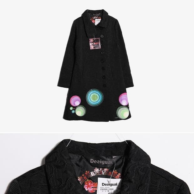 DESIGUAL 델시구엘(수입정품)화려한 컬러감각 디자이너 패턴 맥시코트