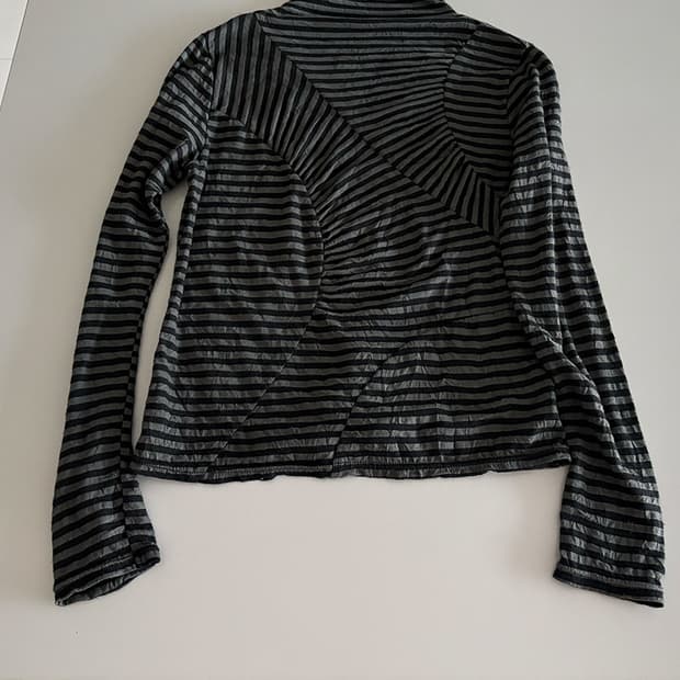 stripe turtleneck top