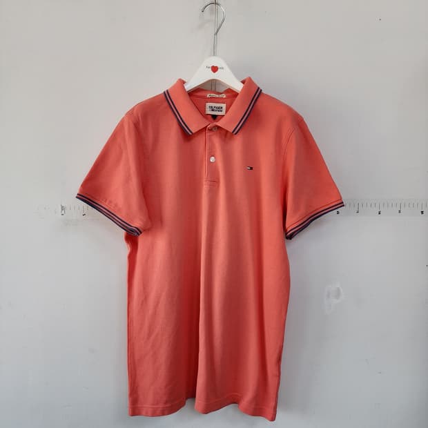 타미힐피거 피케 반팔 티셔츠