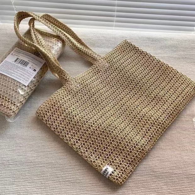 버버리 가디스 라탄 에코백 숄더백