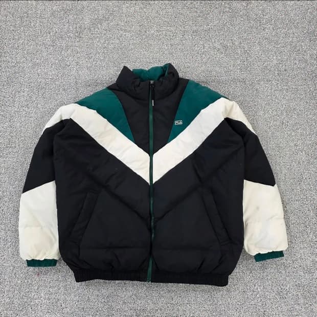 [L] 휠라 FILA 점퍼 덕다운 집업 패딩점퍼 1209EB1