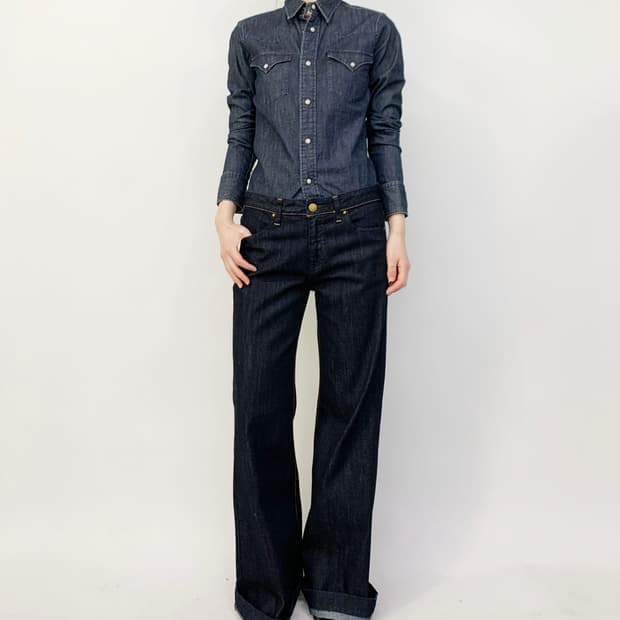 랄프 로렌 웨스턴 데님 셔츠