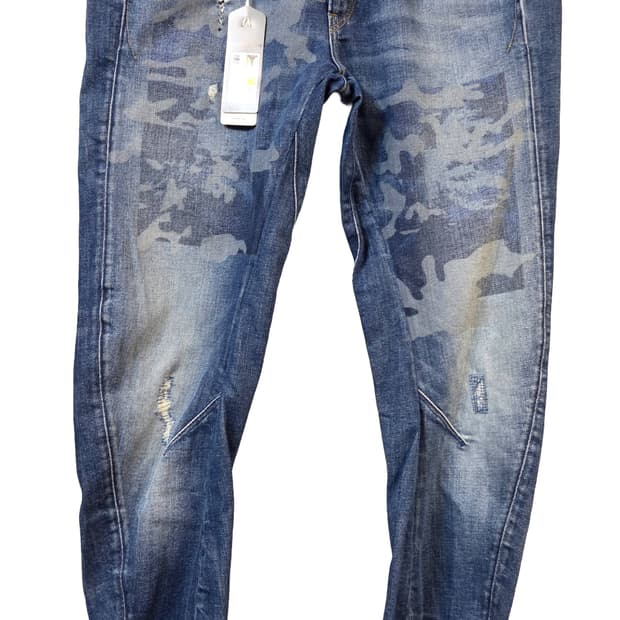 G-STAR RAW 데님 청바지 데미지 워싱(W26/L32)