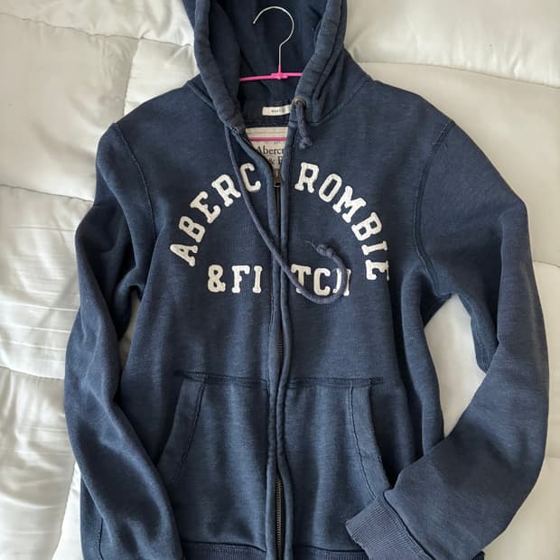 아베크롬비 후드 집업 네이비