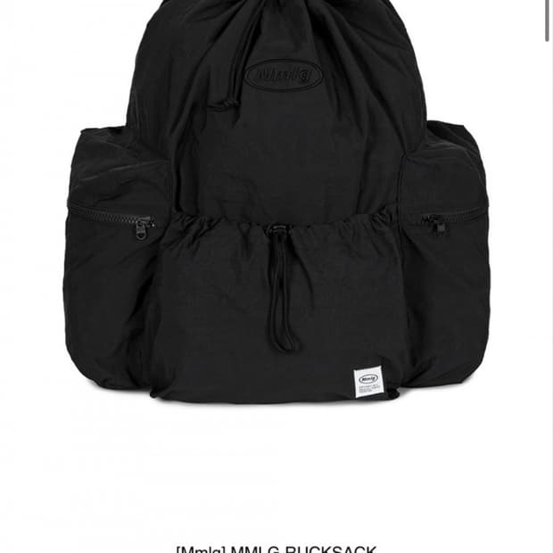엠엠엘지 [오늘의 주우재] MMLG RUCKSACK (BLACK) 