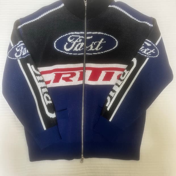 크리틱 레이싱 니트 집업