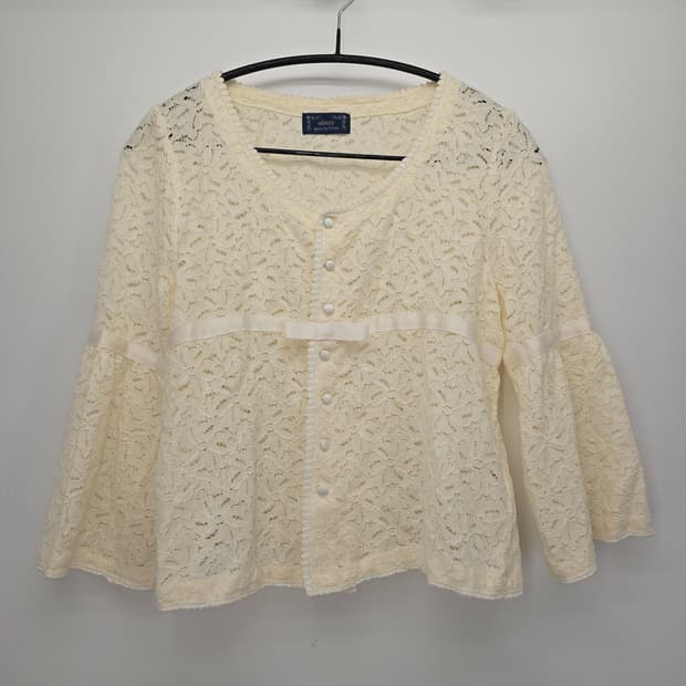모리걸 빈티지 레이스 블라우스