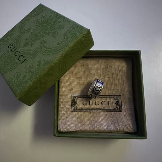 구찌 더블G 에이지드 피니쉬 링 11호