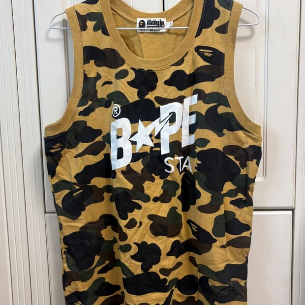Bape 황계 슬리브리스 나시 S