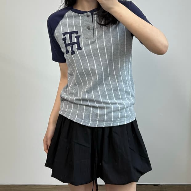타미힐피거 스트라이프 나그랑 반팔 티셔츠