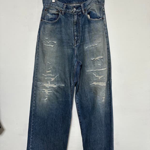 Minedenim 23aw destroyed denim