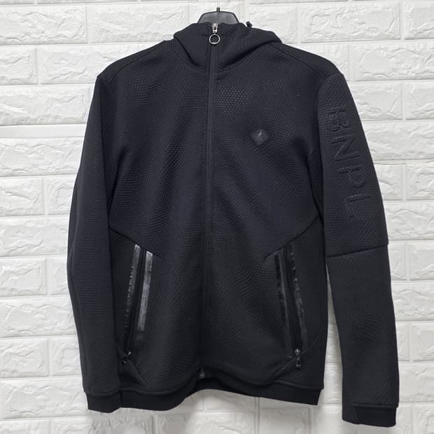 택포_ 빈폴 남성 엠보싱 후드 집업 095 블랙