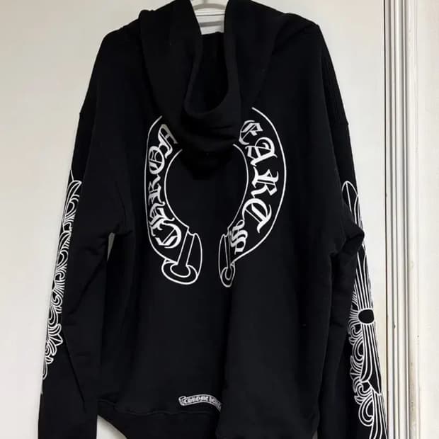 M)크롬하츠 플로랄 홀스슈 헤비웨이트 후드집업