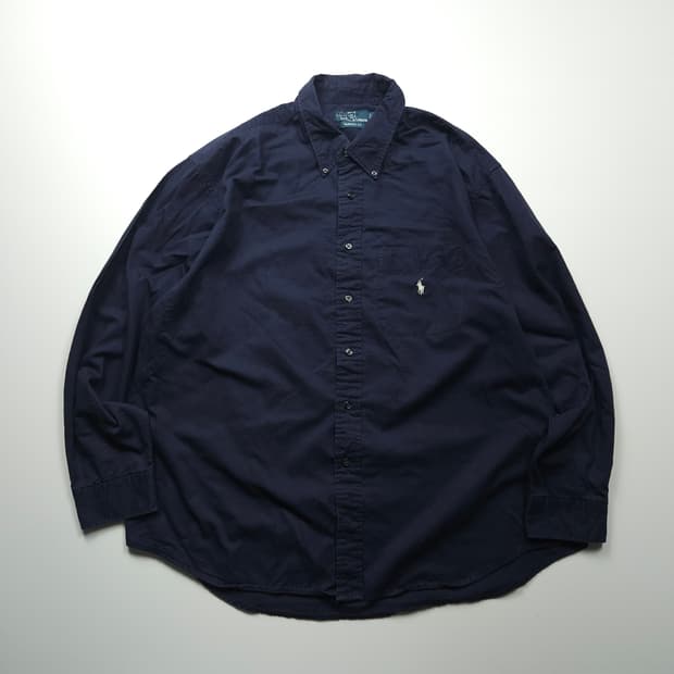 폴로 랄프로렌 포니 로고 미니멀 박시핏 셔츠 (XL)