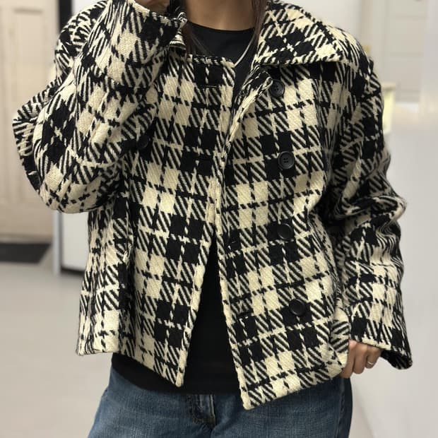 체크 자켓