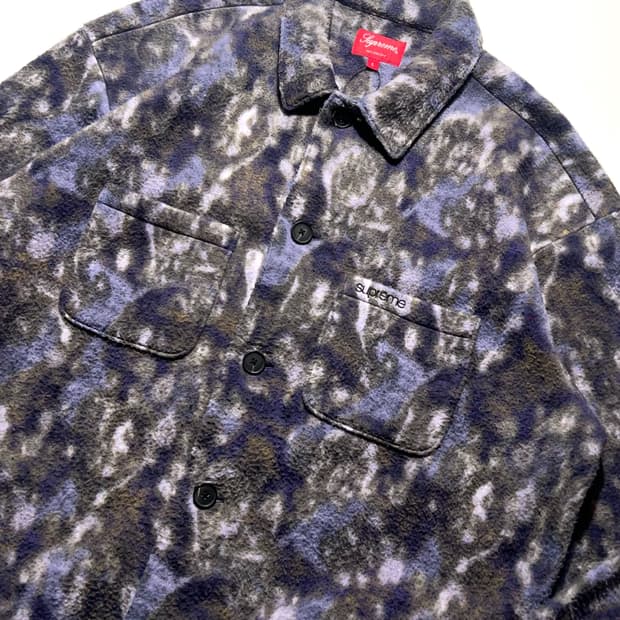 Supreme 21fw Paisley Fleece Shirt