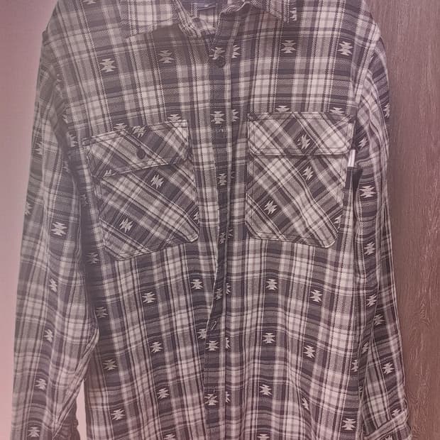 디스이즈네버댓 아프리칸 체크셔츠 M