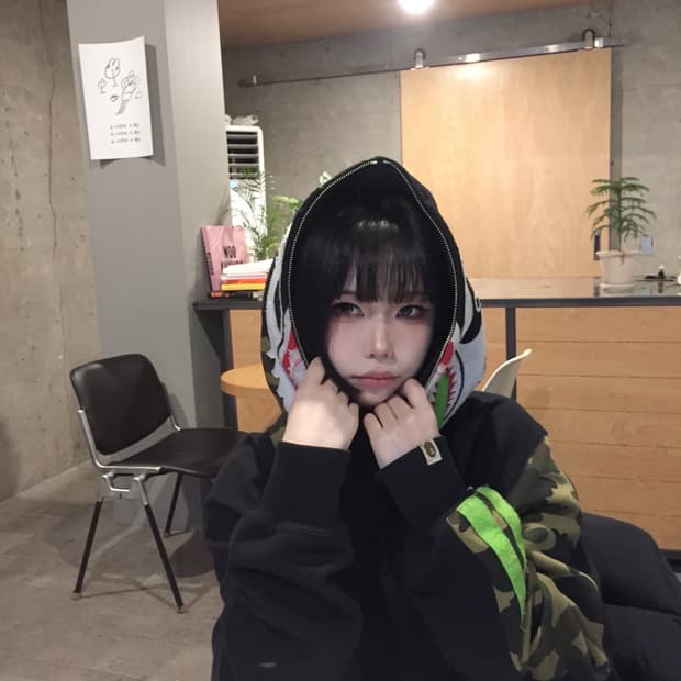 베이프 판다 팬더 블랙 카모 밀리터리 유니크 레어 희귀 풀 집 후드집업