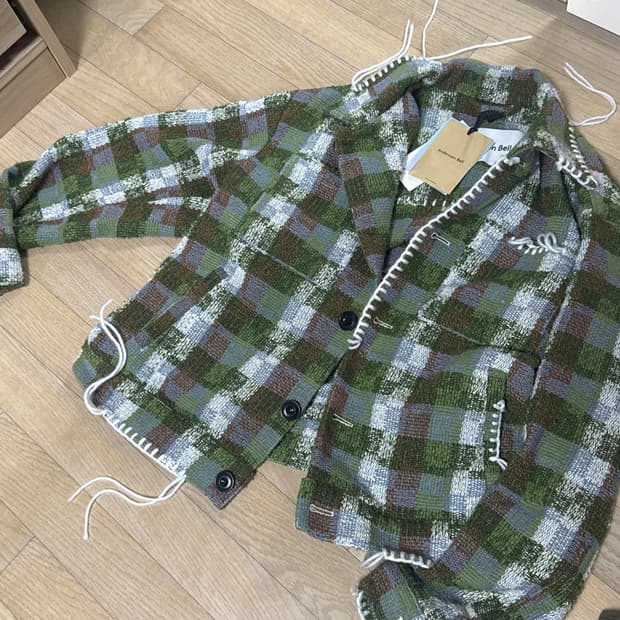 앤더슨벨 체크 자켓