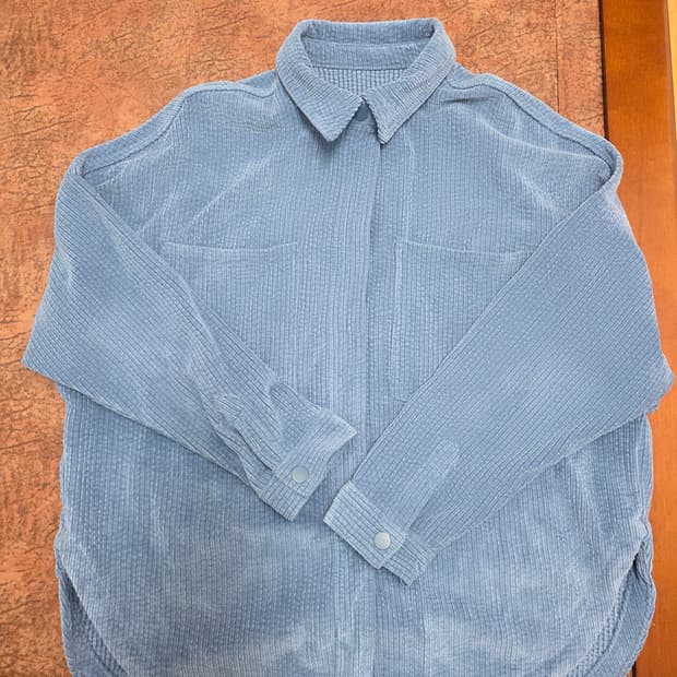 자라 오버핏 코듀로이 셔츠 L