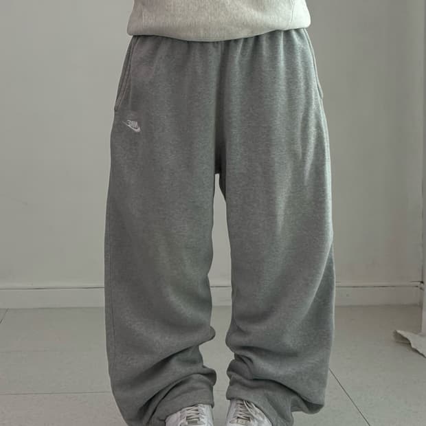 나이키 그레이 코튼 츄바