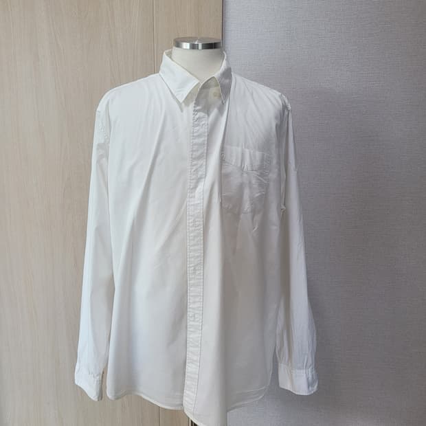 갭 GAP 남자 스탠다드 핏 스트레치 셔츠 105 화이트