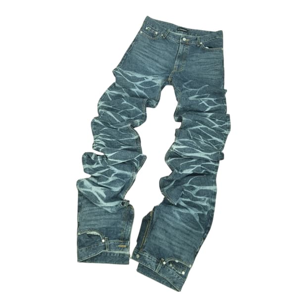 써저리 윤슬 롱 더블 진 블루