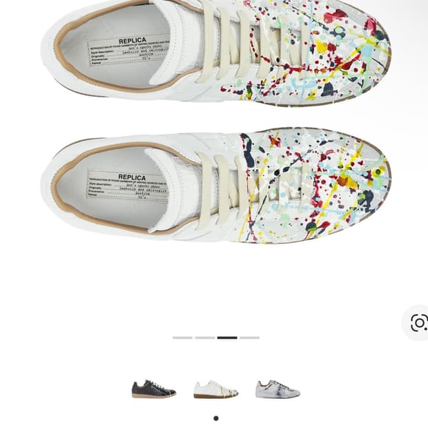 메종 마르지엘라 레플리카 페인트 드롭 스니커즈