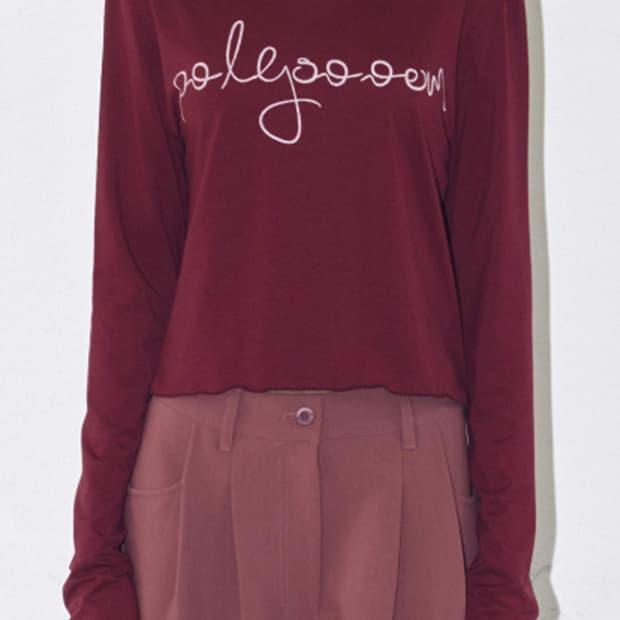 Polysooem -STUDDED TOP (WINE)