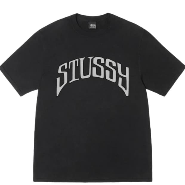 스투시 피그먼트 다이드 아치 티셔츠 블랙 XL