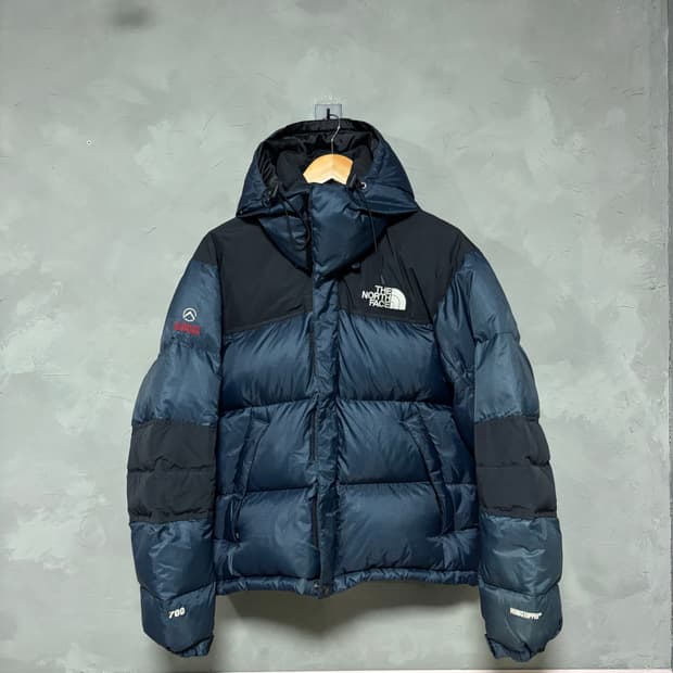 노스페이스 700 써밋 윈드스토퍼 구스다운 패딩 네이비