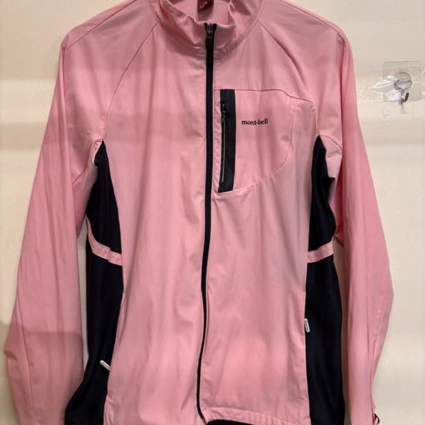 L 몽벨 나일론 핑크 집업 바람막이