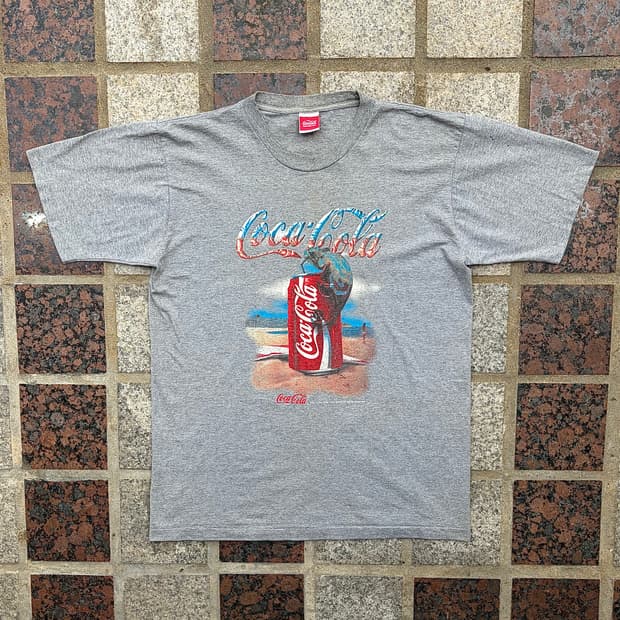 00s 코카콜라 그래픽 반팔 티셔츠 (L)
