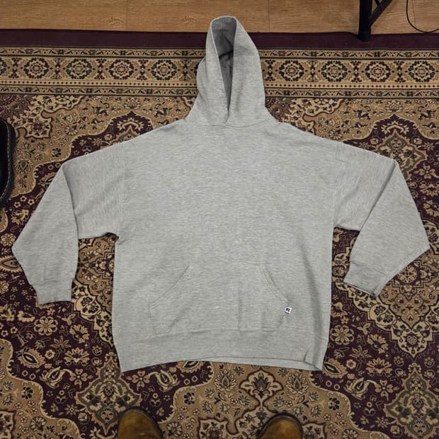 90s 빈티지 러셀 후드 그레이 XL