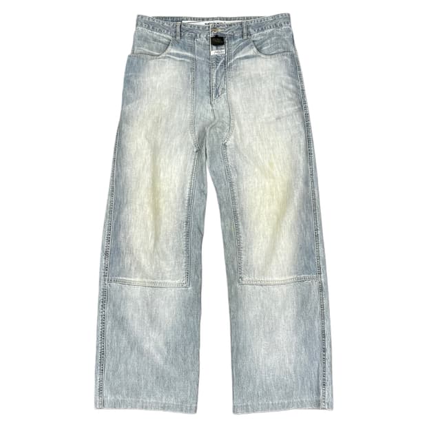 90s) girbaud stone washed double-knee