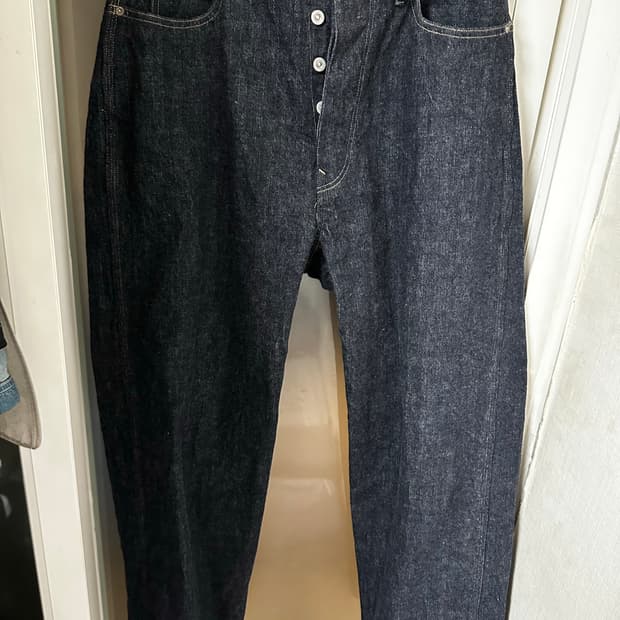 올드조 990 인디고 데님 트라우저