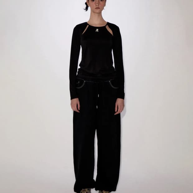 레스트앤레크레이션 RR 로고 스티치 팬츠