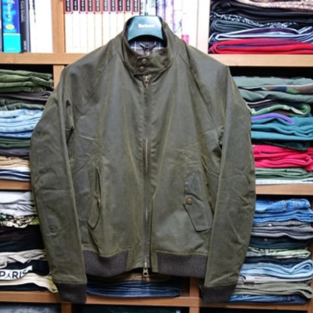 바버 x 바라쿠타 Baracuta Porton 왁스 자켓 L 100