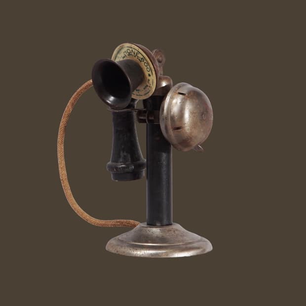 1920s USA 빈티지 공전식 전화기