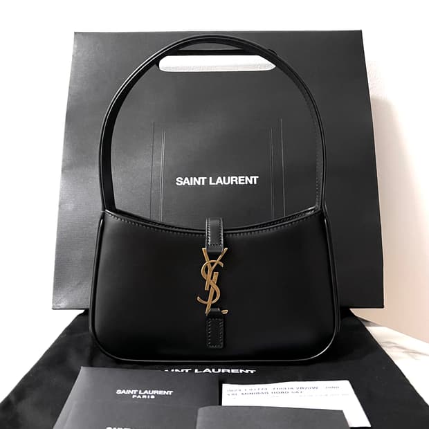 [S+급/정품] 생로랑 미니 호보백 le 5 a 7 가방 블랙