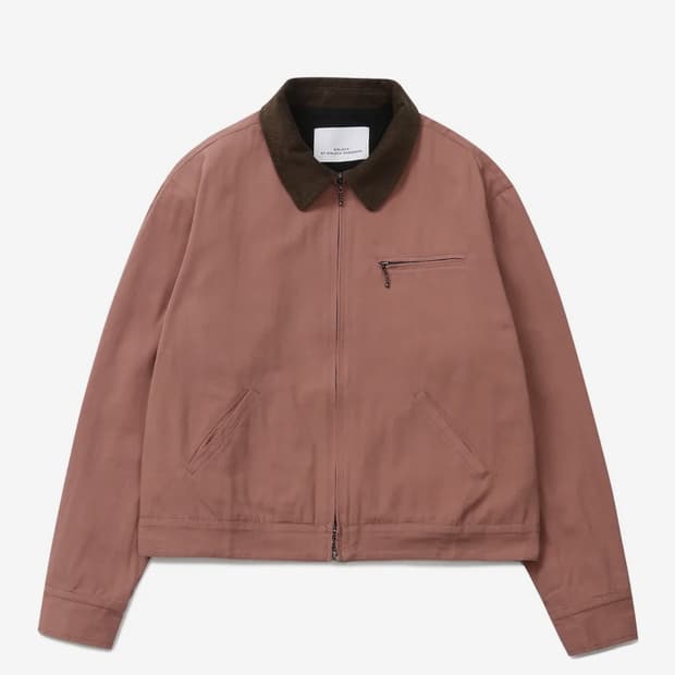 커넥트 킨록 빈티지 워시드 코튼 워크 자켓 (핑크) L