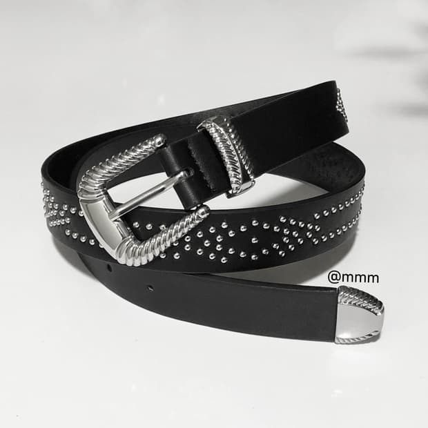 [Unisex] 에스닉 스터드 웨스턴 벨트