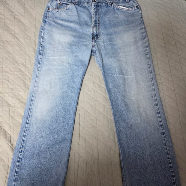 [40X32] 80s 빈티지 리바이스 517 부츠컷 데님 연청 5