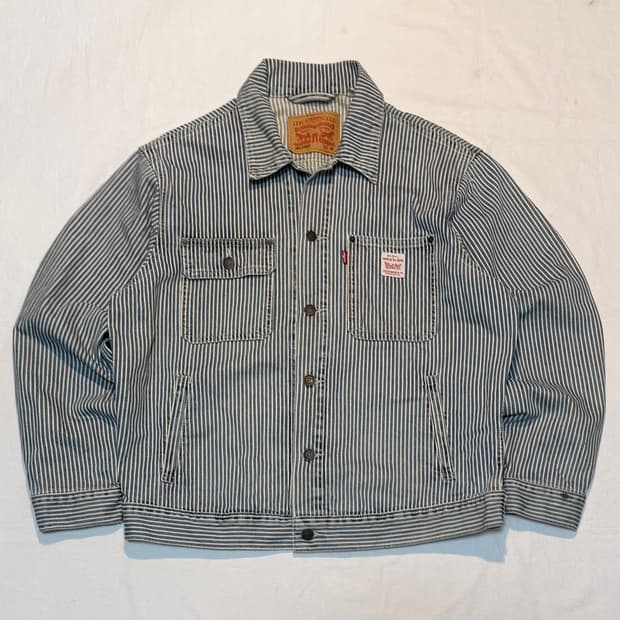 리바이스 워크웨어 썬라이즈 히코리 트러커자켓 청자켓