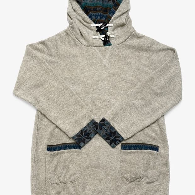 JPN 일본 빈티지 에스닉 보헤미안 후드 니트 M