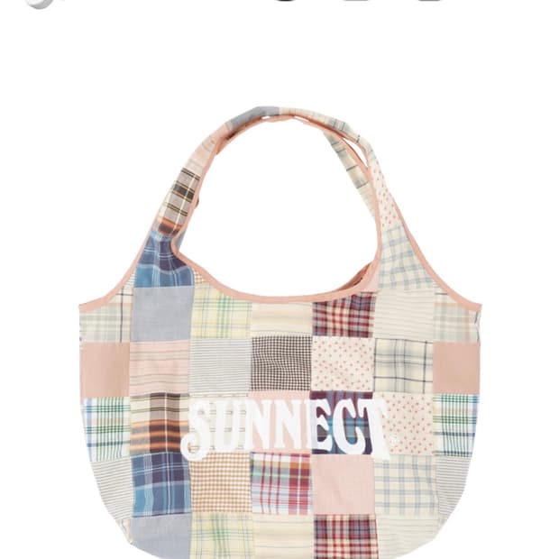 Sunnect 써넥트 Madras Shopper Bag Picnic