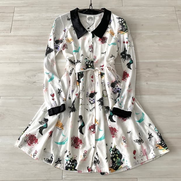 Scholar kitch nerd midi dress