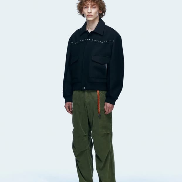 앤더슨벨 안드레스 울 웨스턴 블루종 자켓 L