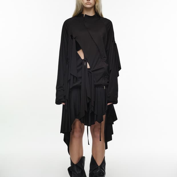 나체 flow layered skirt